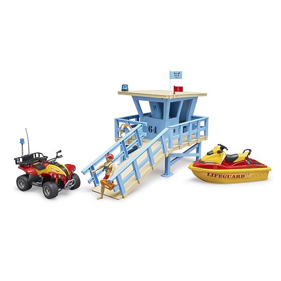 Bruder Partiőrtorony quad, jetski és életmentővel
