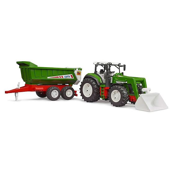 Bruder ROADMAX traktor homlokrakodóval és pótkocsival