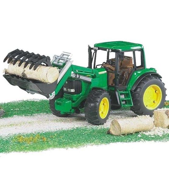 Bruder Traktor JOHN DEERE 6920 homlokrakodóval
