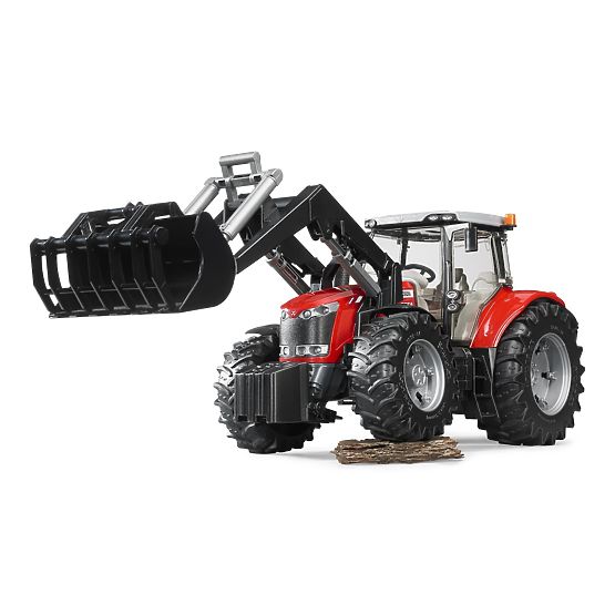 Bruder Traktor MASSEY FERGUSON 7624 homlokrakodóval