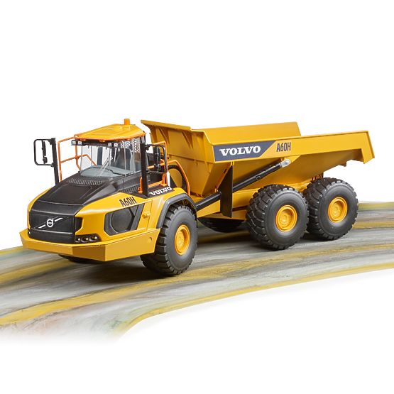 Bruder Volvo A60H csuklós dömper 1:16 méretarányban
