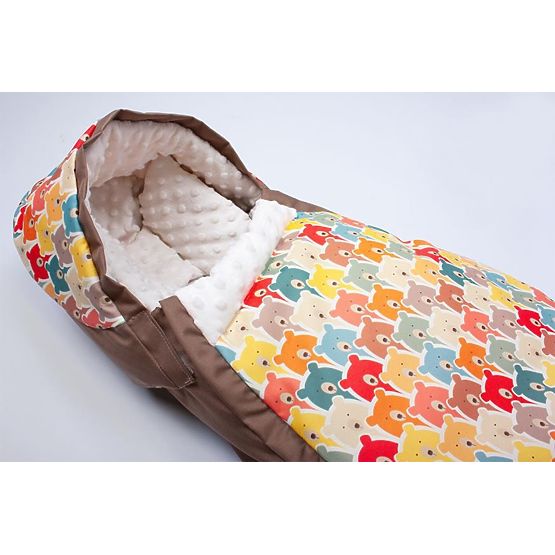 Bundazsák autóülésbe BEARS - narancssárga