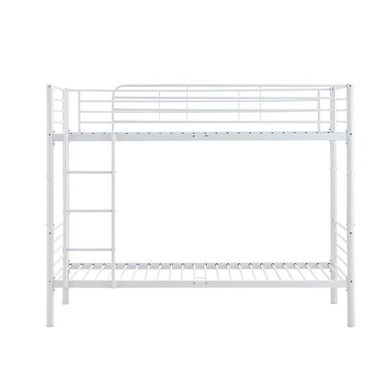 Fém emeletes ágy BUNKY 200x90 cm - fehér