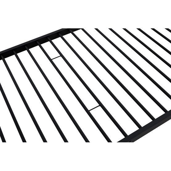 Kétszintes fém ágy BUNKY 200x90 cm - fekete
