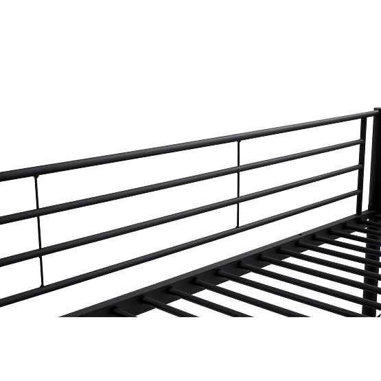Kétszintes fém ágy BUNKY 200x90 cm - fekete