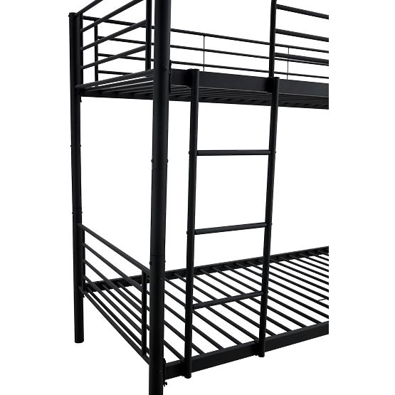 Kétszintes fém ágy BUNKY 200x90 cm - fekete