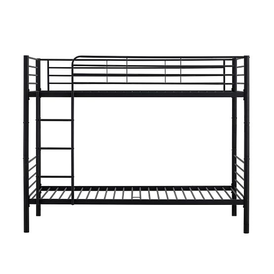Kétszintes fém ágy BUNKY 200x90 cm - fekete
