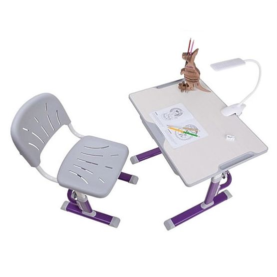 Childrens írás asztal + szék Cubby Lupin - lila