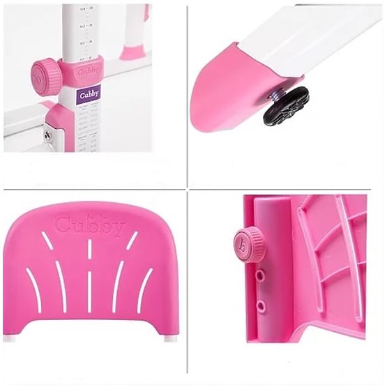 Childrens írás asztal + szék Cubby Lupin - rózsaszín