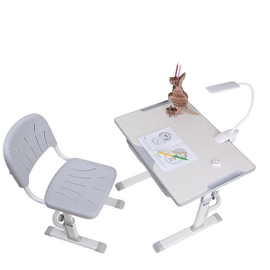 Childrens írás asztal + szék Cubby Lupin - szürke