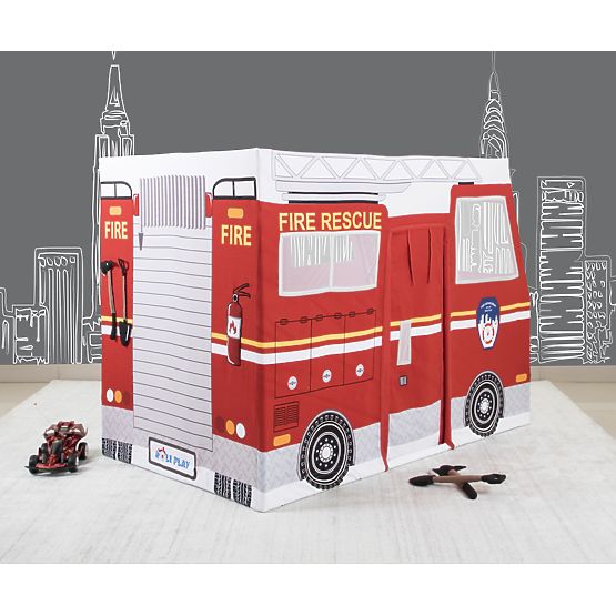 Childrens játék ház tűzoltó kocsi