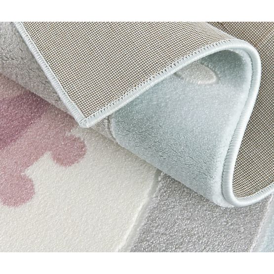 Childrens szőnyeg Lama - szürke-kék