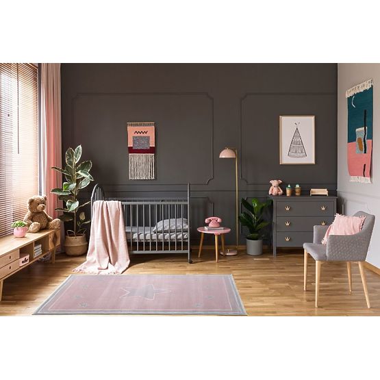 Childrens szőnyeg Princess Star- rózsaszín