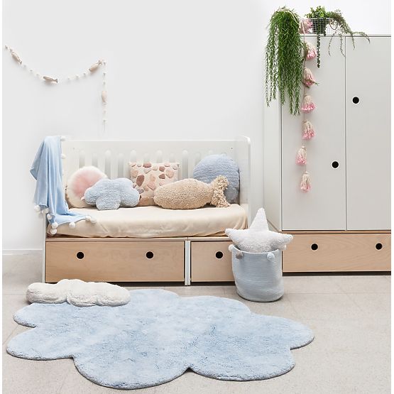 Childrens szőnyeg puffadt Dream Blue
