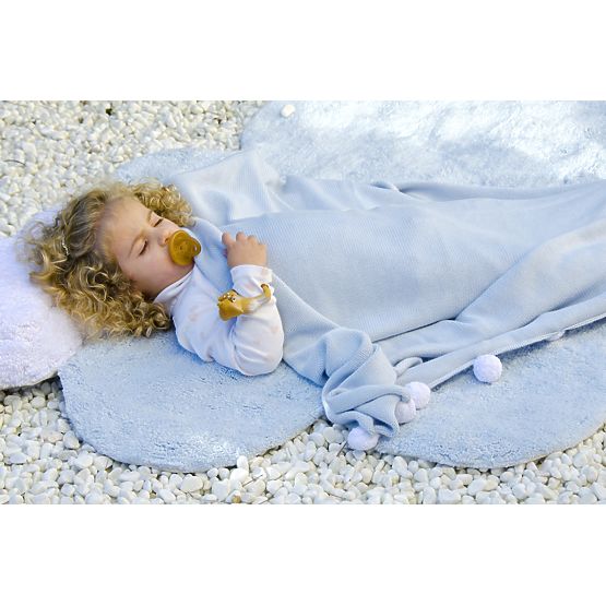 Childrens szőnyeg puffadt Dream Blue