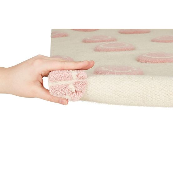 Childrens szőnyeg Ring - krémes rózsaszín