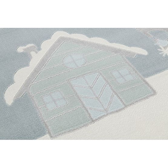 Childrens szőnyeg Scandic Home - szürke-kék