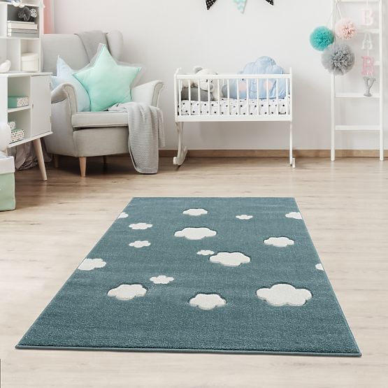 Childrens szőnyeg Sky Cloud - menta