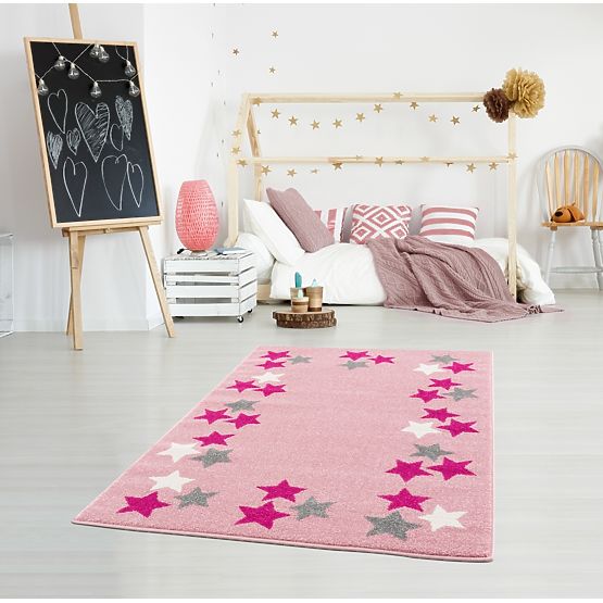 Childrens szőnyeg Spring Star - rózsaszín