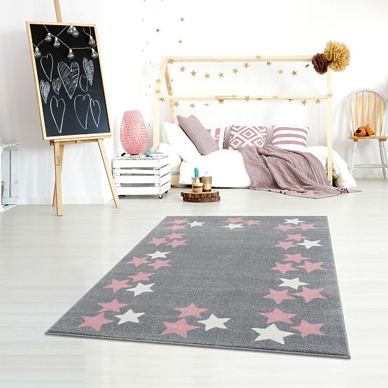 Childrens szőnyeg Spring Star - szürke