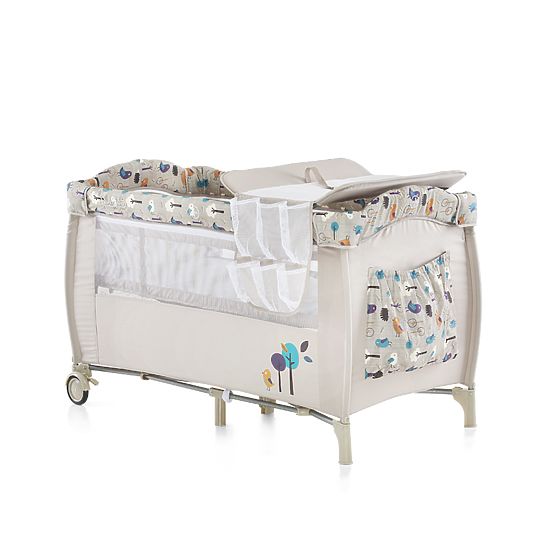 CHIPOLINO Utazási gyermekágy Play toll and Crib Bella - tejszín