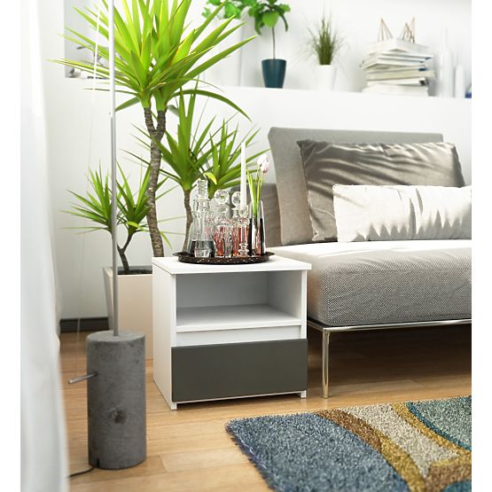 CL1 PK KOMÓD FEHÉR / GRAFIT SZÜRKE