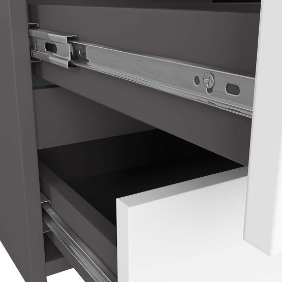 CL100 6SZ KOMÓD SZÜRKE / FEHÉR