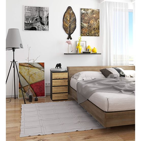 CL4 PK KOMÓD GRAFIT SZÜRKE / ARTISAN TÖLGY
