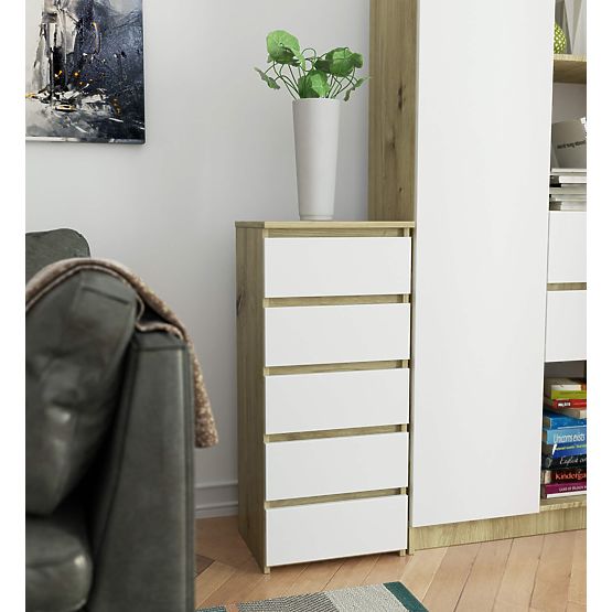 CL5 PK KOMÓD ARTISAN TÖLGY / FEHÉR