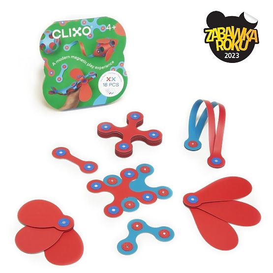 Clixo Itsy mágneses kockák, rózsaszín-türkiz