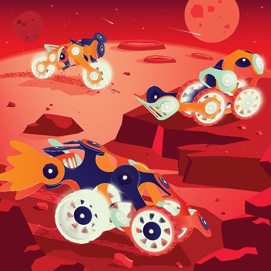 Clixo Mars Expedíció mágneses kockák