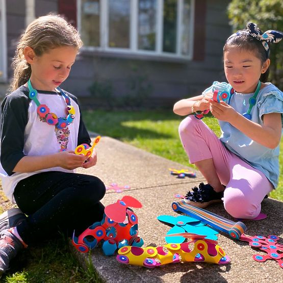 Clixo Super Rainbow mágneses kockák, 60 elem