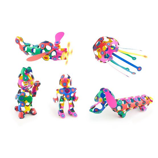 Clixo Super Rainbow mágneses kockák, 60 elem