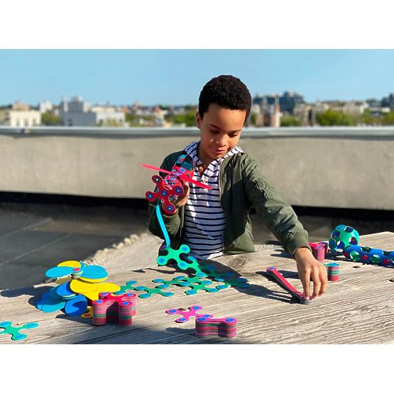 Clixo Super Rainbow mágneses kockák, 60 elem