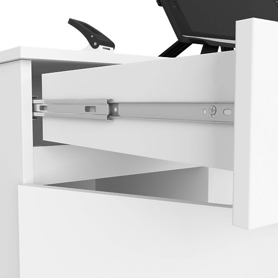 CLP A5 2D 2SZ FEHÉR ÍRÓASZTAL