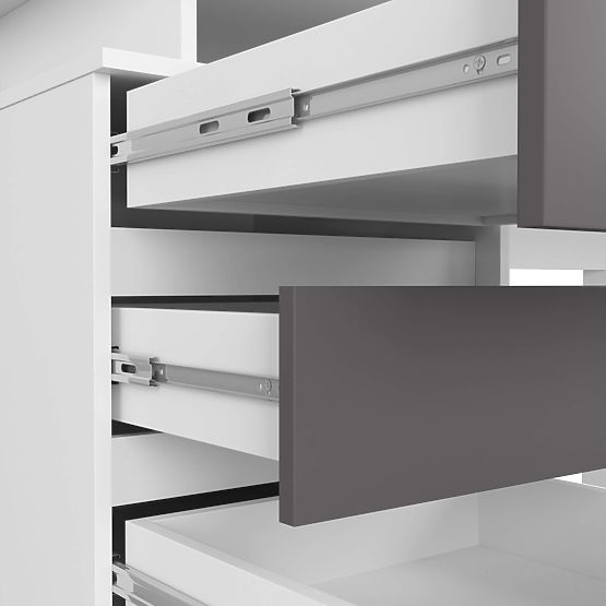 CLP ÍRÓASZTAL 135cm PK FEHÉR / SZÜRKE