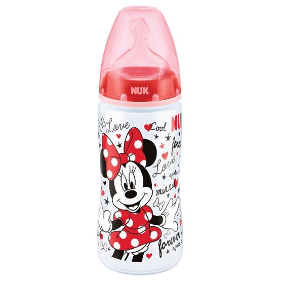 Csecsemő üveg NUK Disney Mickey 300 ml Minnie piros