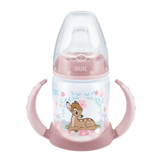 Csecsemő üveg  tanítás NUK Disney 150 ml rózsaszín