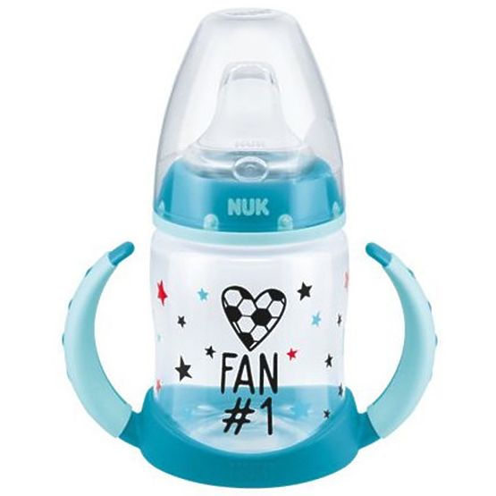 Csecsemő üveg  tanítás NUK Football 150 ml türkiz