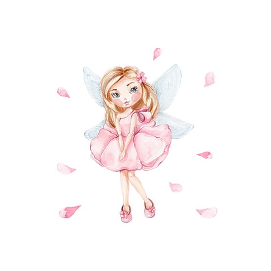 Daria játéktároló láda fehér alvó hercegnő mintával