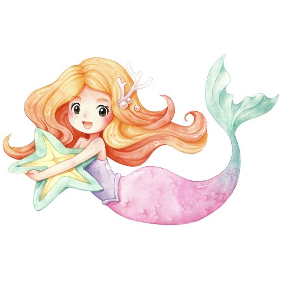 Daria játéktároló láda fehér sellő mintával