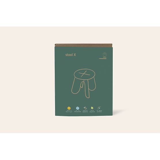 Design szék X - natúr