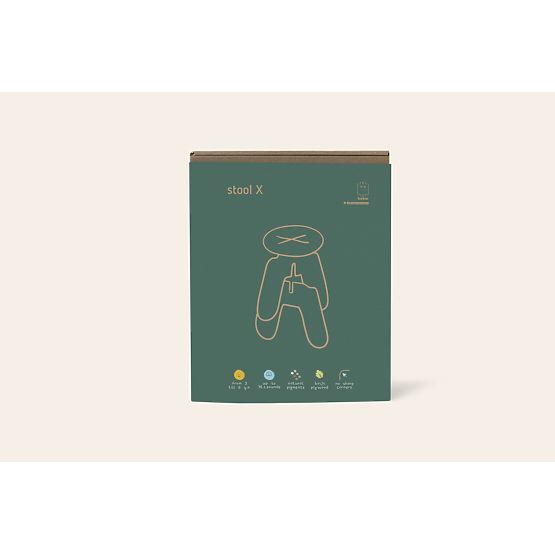 Design szék X - natúr