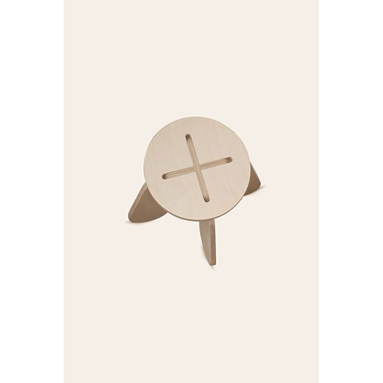 Design szék X - natúr