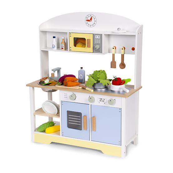 Gyermek konyha sütő mosógép mikrohullámú sütő 12 kiegészítő ECOTOYS