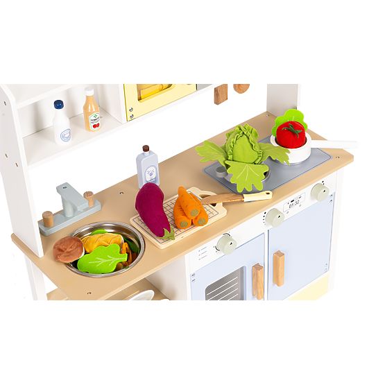 Gyermek konyha sütő mosógép mikrohullámú sütő 12 kiegészítő ECOTOYS