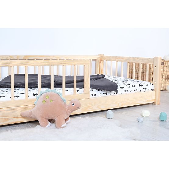 Gyerek alacsony ágy Montessori Ourbaby - természetes