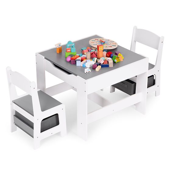 Gyermek bútor szett asztal + 2 szék táblával ECOTOYS