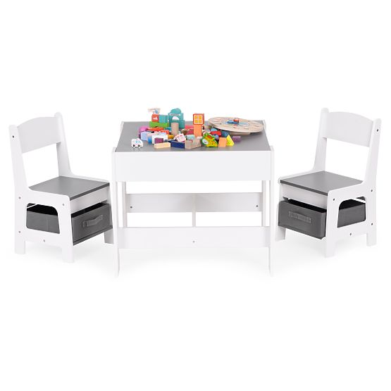 Gyermek bútor szett asztal + 2 szék táblával ECOTOYS