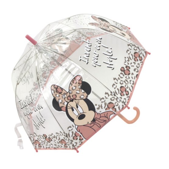 Childrens átlátszó esernyő Minnie Mouse - rózsaszín